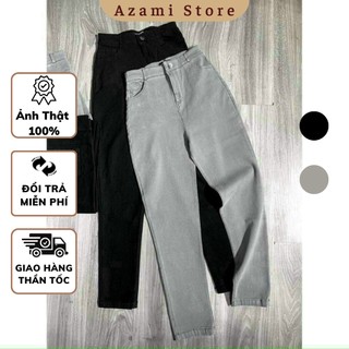 Quần jeans nữ lưng cao AZAMI co giãn, quần bò cạp cao skinny jeans AZ59