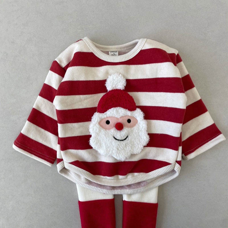 Áo Sweater Tay Dài Cổ Tròn Thoải Mái Họa Tiết Giáng Sinh Z5H7 Cho Bé 0-3 Tuổi