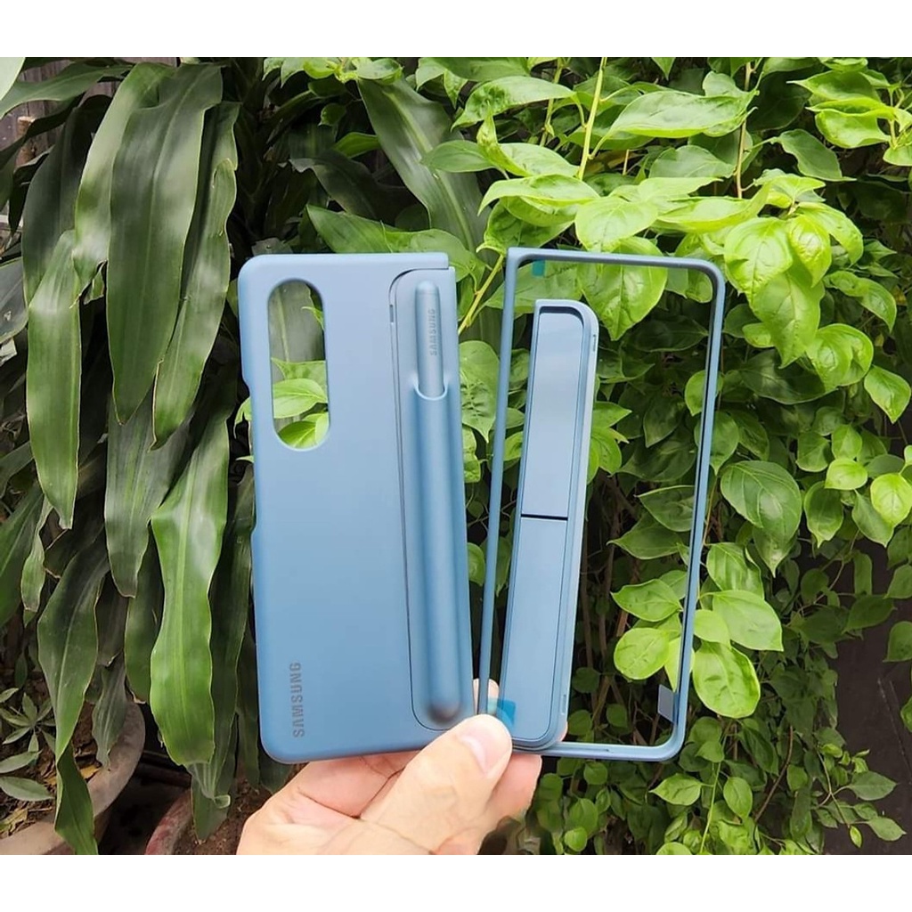 Ốp lưng Standing Cover With Pen Samsung Galaxy Z Fold 4 có bút S Pen kèm chân dựng - Hàng chính hãng