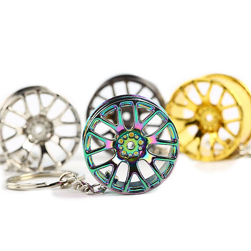 Car Key Ring Modified Rim Rim Wheel Metal Te37 BBS Handbag Pendant Model Toy JDM gl97