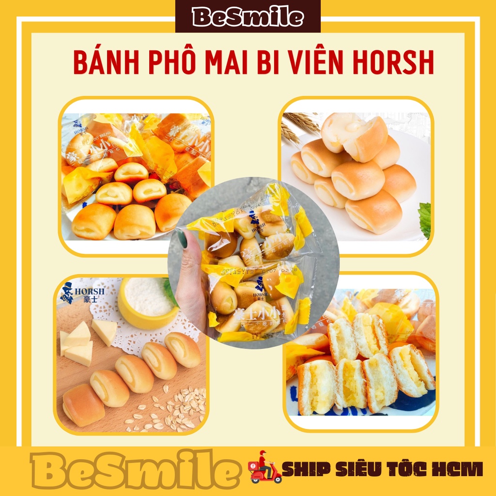 Bánh Mì Bi Phô Mai Túi 6 Viên Horsh Ông Già Horsh CHUBBY FOOD