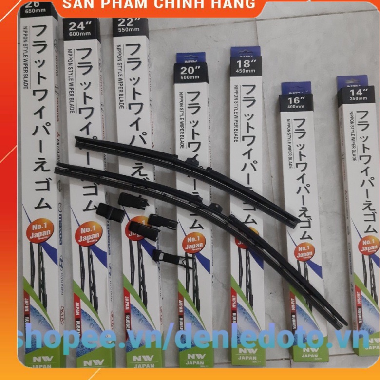 (CHÍNH HÃNG) Gạt mưa 3 KHÚC NW Nhật Bản