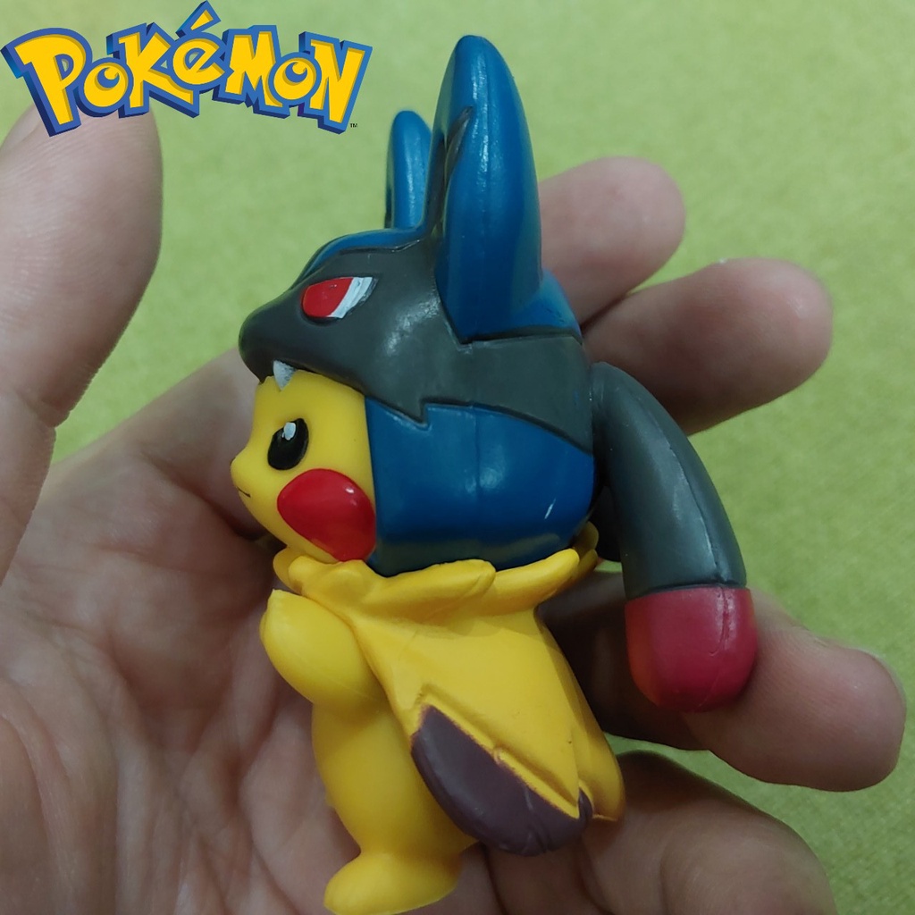 Mô hình pikachu cosplay Mega lucario võ sư Anime nhật Pokemon 2027 N2 2-3