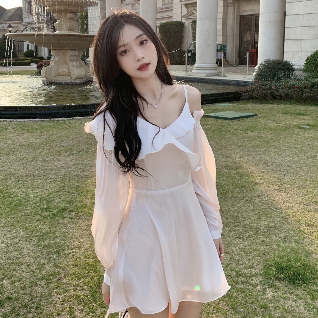 Đầm Hai Dây Mùa Xuân Hè 2022 Phong Cách Ngọt Ngào Siêu Nữ Tính