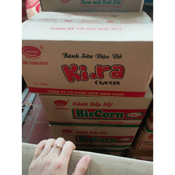 1 kg Bánh Quy Sữa Đậu Đỏ minh phát