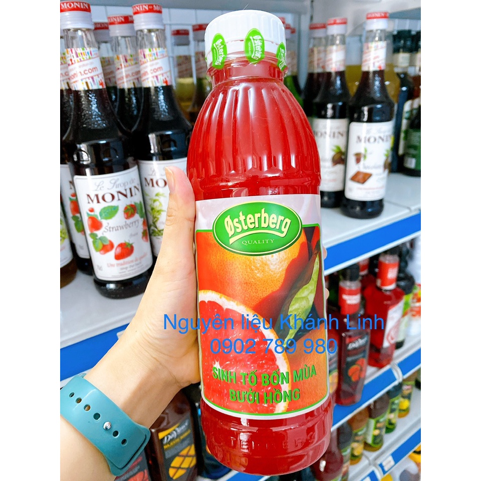 Sinh tố bưởi hồng Osterberg chai 1 lit