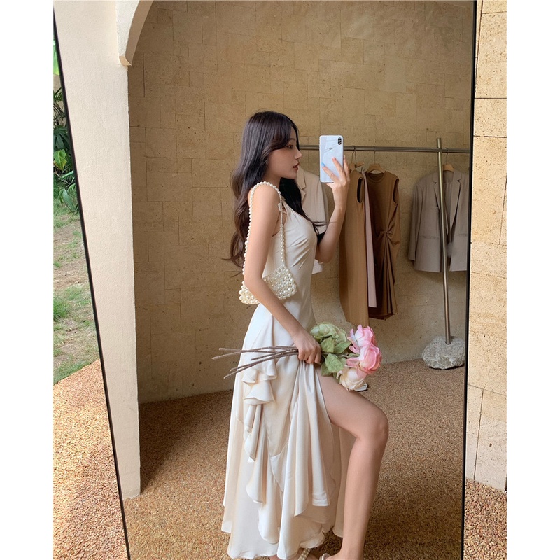 Đầm lụa dạ hội hở lưng xẻ tà sâu quyến rũ size S/M/L chỉ có tại LUXIEU GARDEN🌸