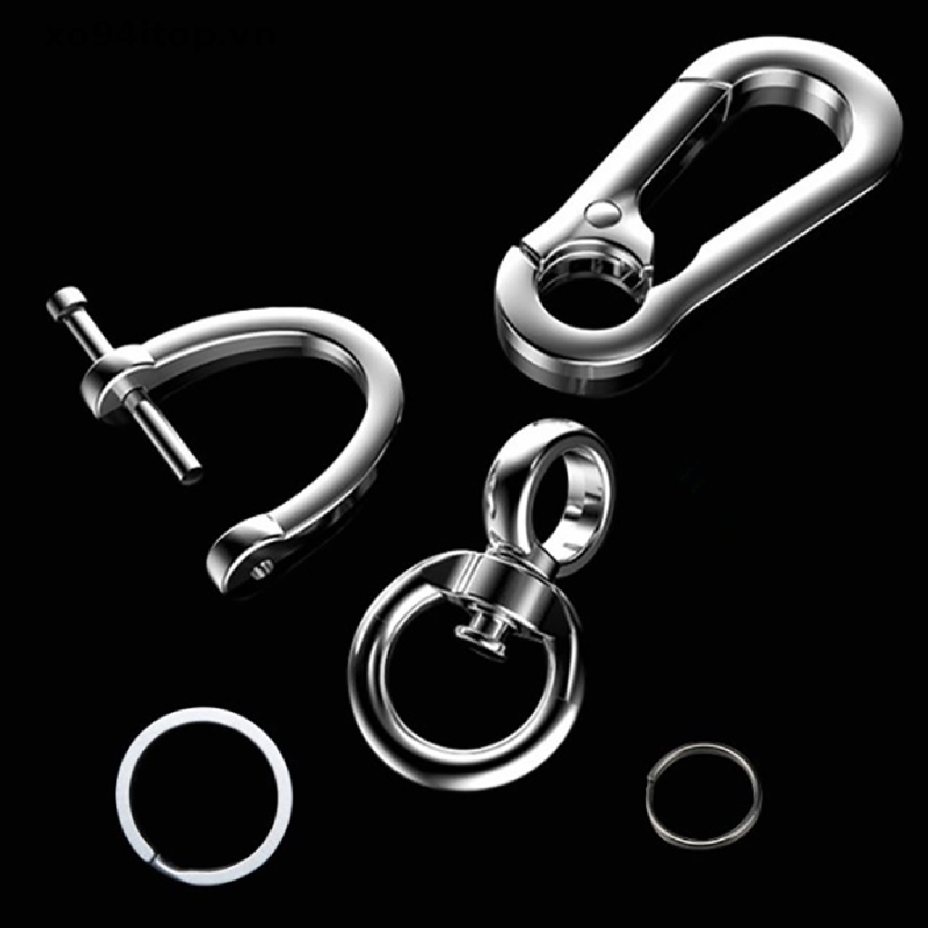 Móc Khóa Bằng Thép Không Gỉ Chống Thất Lạc Cho Xe Hơi