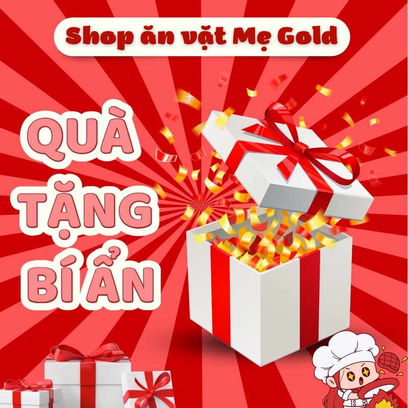 Quà tặng “nhân phẩm” tri ân khách hàng - Shop ăn vặt Mẹ Gold