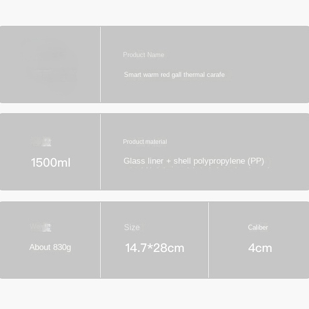 Bình Nước Giữ Nhiệt Thông Minh Dung Tích 1.5L