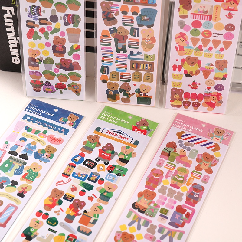 Hình Dán Gấu Nhỏ Cuộc Sống Dễ Thương Cuckoo GK0343