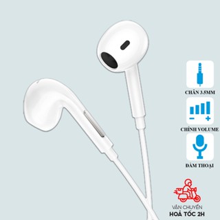 Tai nghe Hoco M92 giắc cắm tròn 3.5mm hỗ trợ đàm thoại, tăng giảm âm lượng