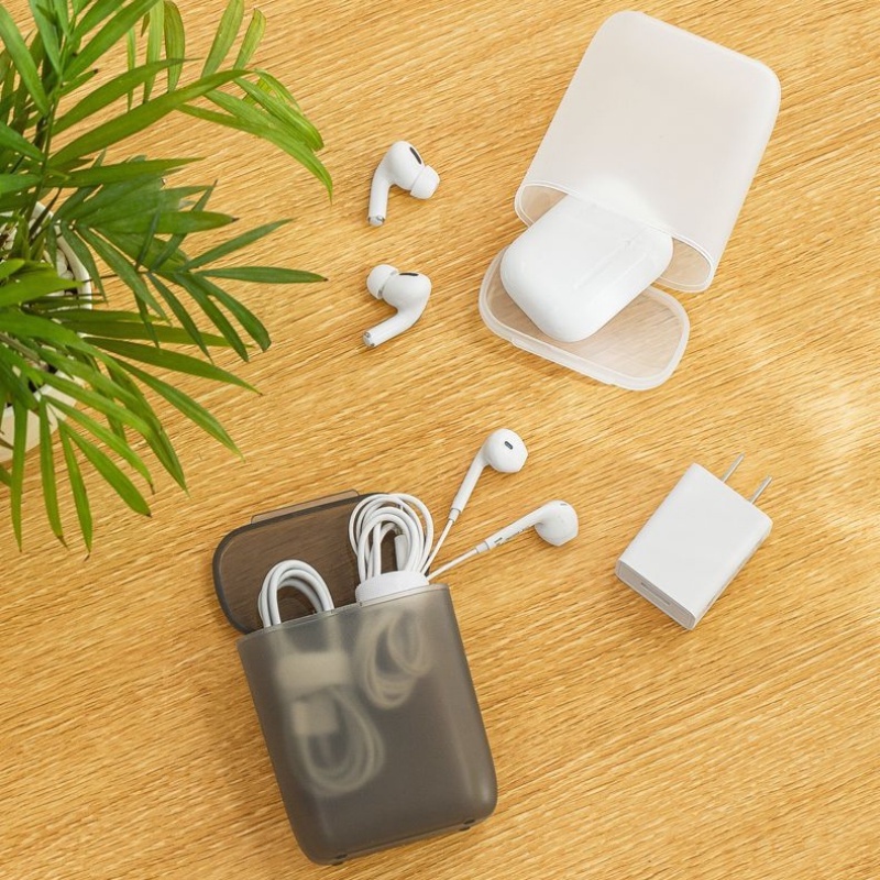 Hộp Đựng Dây Cáp Dữ Liệu Dày Dặn Mặt Nhám Tiện Dụng Mang Theo Du Lịch