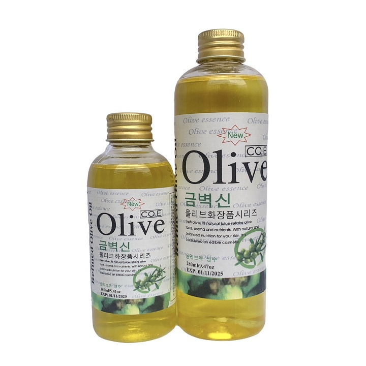 Chai 280ml Tinh dầu massage Olive Hàn Quốc