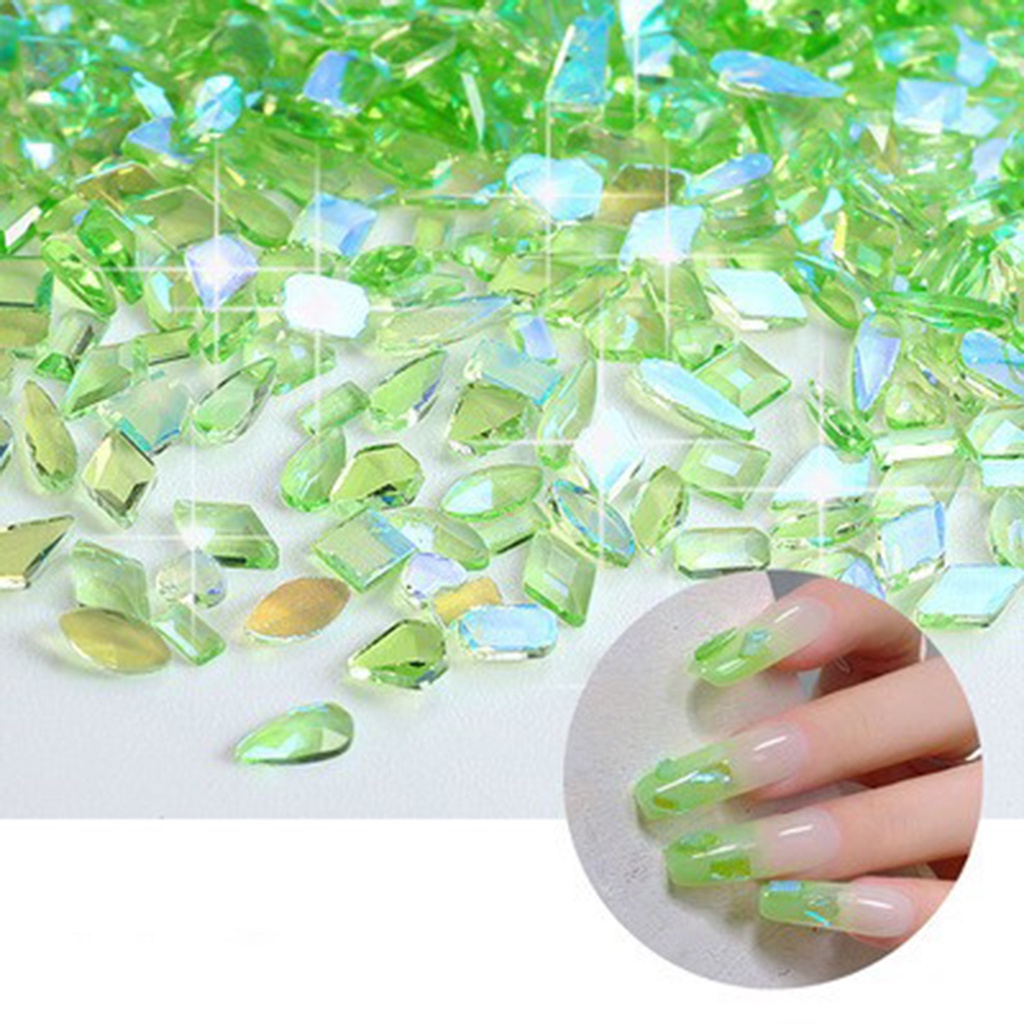 1 Hộp Phụ Kiện Trang Trí Móng Tay Lấp Lánh Nhiều Màu Sắc DIY