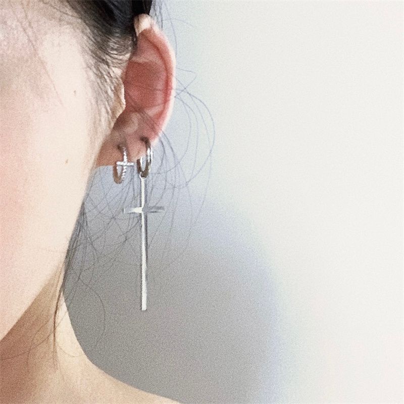 Bông Tai Hình Thánh Giá Phong Cách Âu Mỹ Và Hàn Quốc Y2g Thời Trang Cho Nữ
