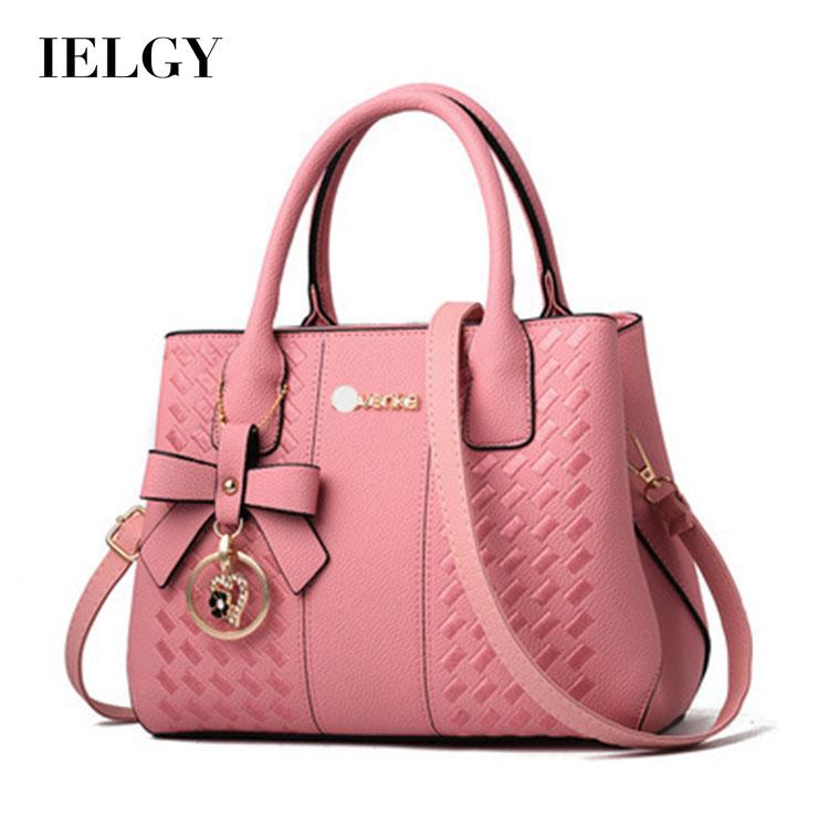 Túi Đeo Chéo Ba Chiều Màu Trơn Thanh Lịch Cho Nữ