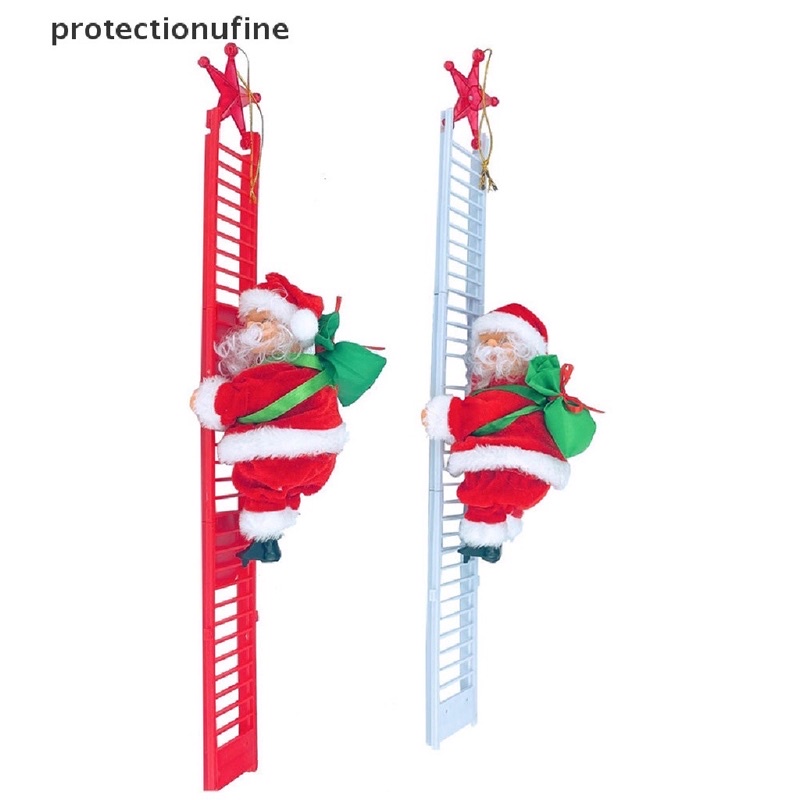 Ông già Noel leo thang điện tử có nhạc, quà tặng, trang trí Giáng Sinh