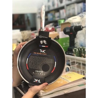 Chảo chống dính tổ inox 304 kimcooks t&k blackcube dùng được mọi loại bếp nhập khẩu hàn quốc