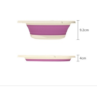 THAU CHẬU RỬA MẶT SILICONE CHO BÉ GẤP GỌN