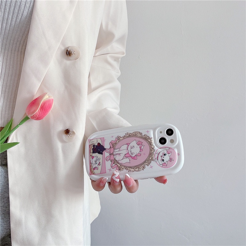 DISNEY Ốp Điện Thoại tpu Mềm In Hình Mèo Hoạt Hình Dễ Thương Cho IPhone 14 13 12 11 Pro Max XS XR X XSMAX