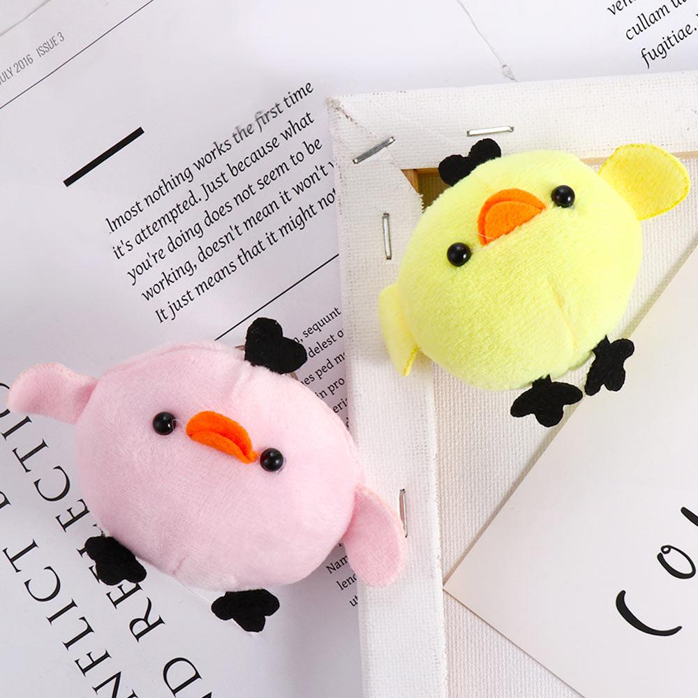 Móc Khóa Gà Nhồi Bông Mềm Mại Đáng Yêu