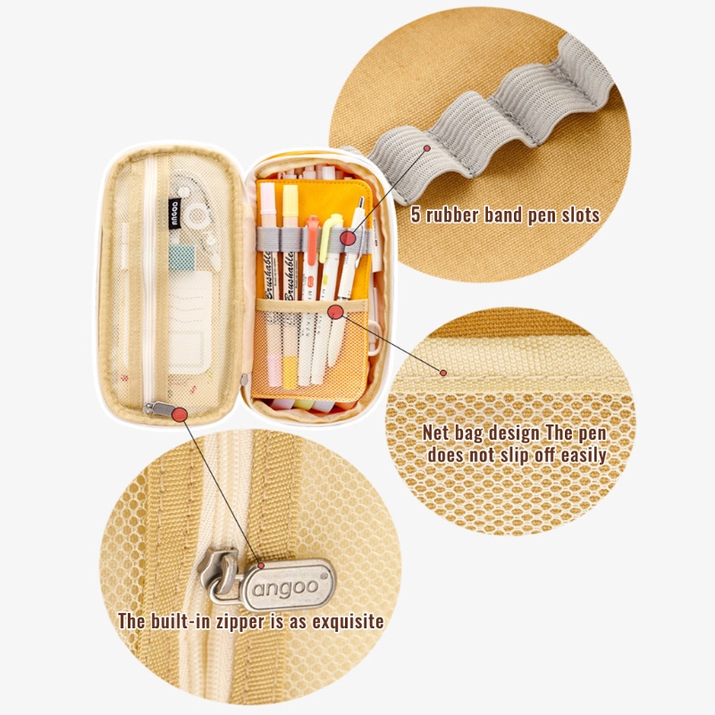 Túi Đựng Bút Đánh Dấu Để Bàn Sức Chứa Lớn Có Thể Mở Rộng