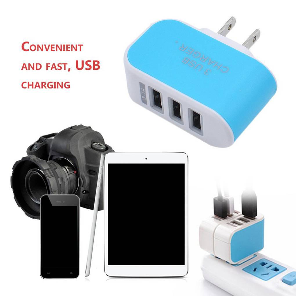 Củ Sạc Tích Hợp 3 Cổng USB Tiện Lợi Du Lịch