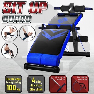   ALL COLOR professionall.gym19 - Ghế tập bụng cong có chốt gập màu 118  Blue Red  2025 