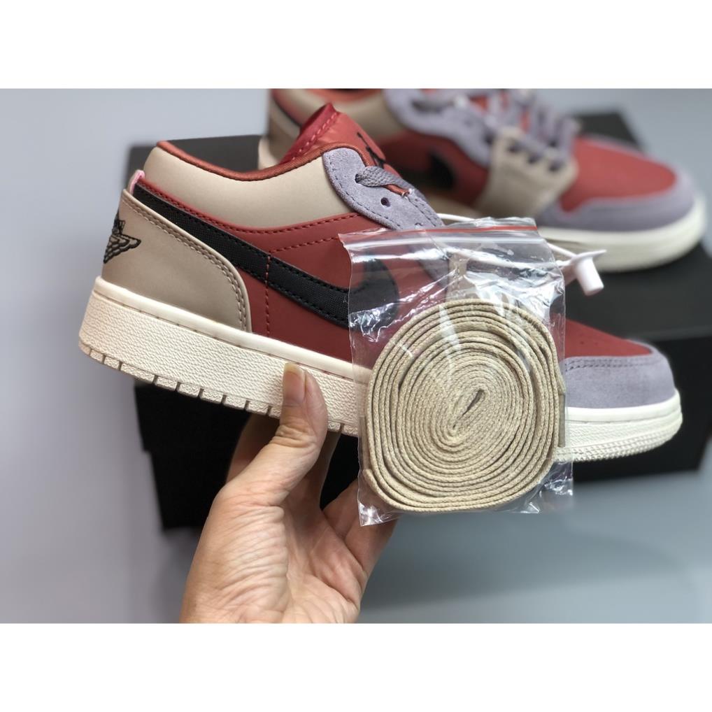 Giày Sneaker JorDan Low Mận,Giày jordan Cayon Rust Thể Thao Nam Nữ Thấp Cổ Full Phụ Kiện - Hàng nhập khẩu
