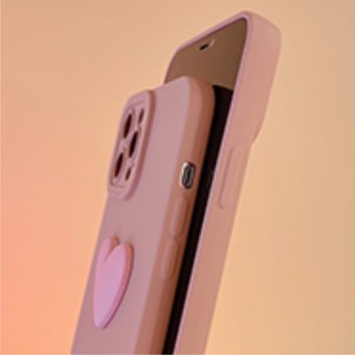 Ốp Lưng Basic Camera Nổi - Mẫu Trái Tim Hồng Nổi