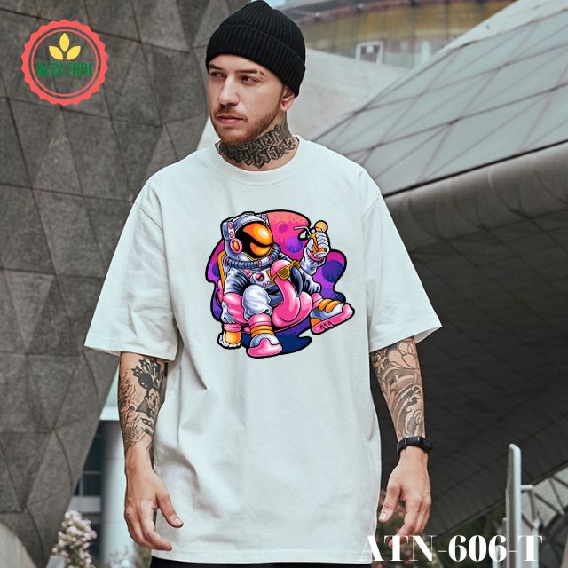Áo thun nam nữ áo phông nam tay ngắn cổ tròn chất cotton co giãn 4 chiều hình NASA ATN606-610 alex cool