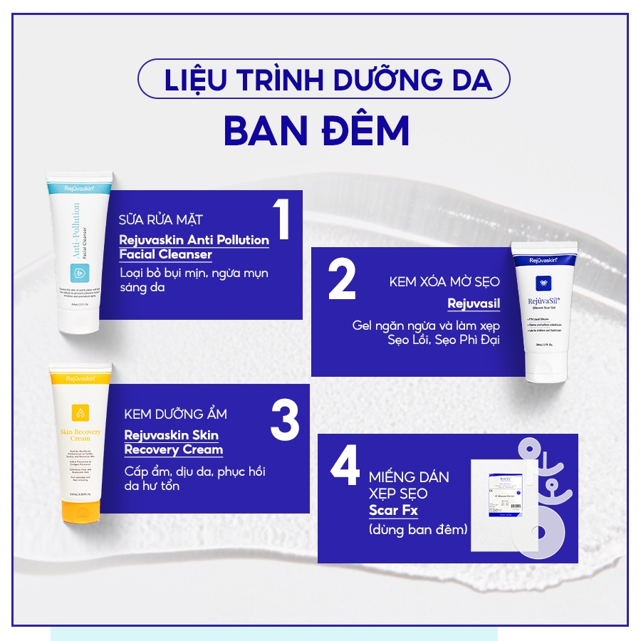 Miếng dán ngăn ngừa, nén sẹo lồi Scar FX 3.75x7.5cm REJUVASKIN - AJA'S SKINLAB