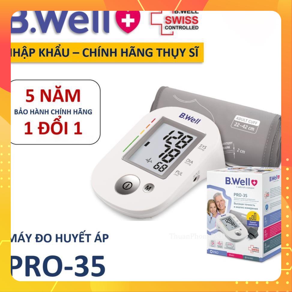 [Có bảo hành] [Chính hãng] Máy đo huyết áp bắp tay điện tử tự động b.well pro 35 - bwell y tế 360