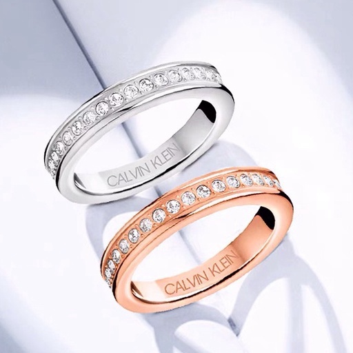 [Rẻ vô địch] Nhẫn cặp đôi Calvin Klein Hook Ring - Nhẫn CK Authentic, thẻ tag, bill check Code