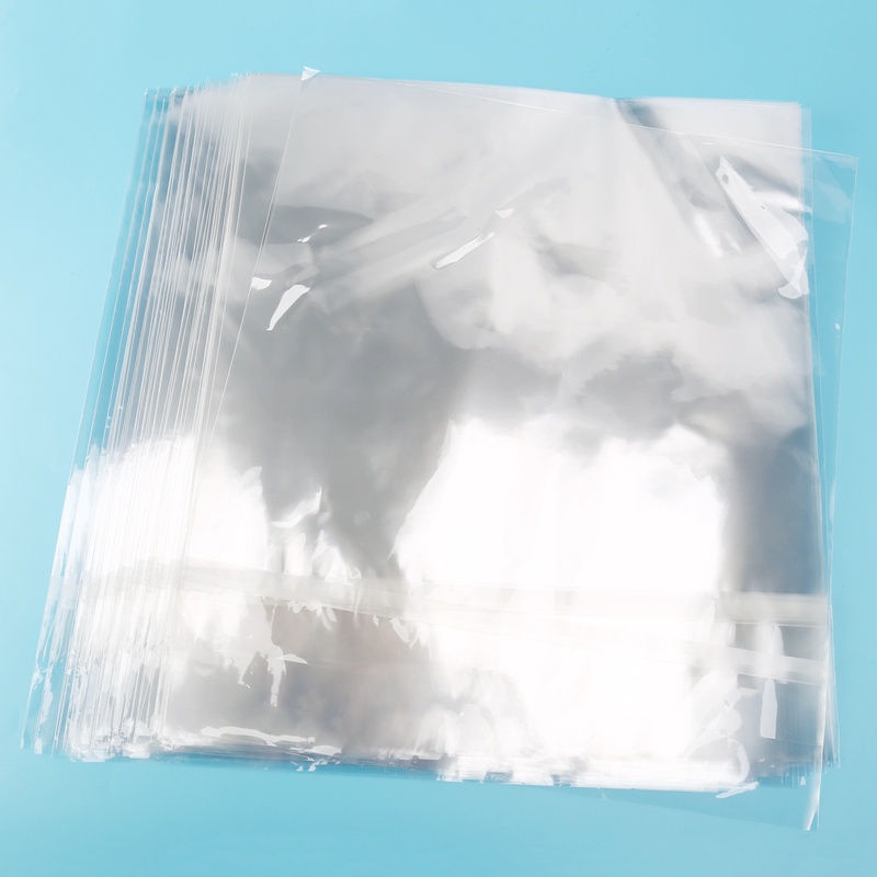 Bộ 50 Túi OPP Gel Tự Dính Bảo Vệ Máy Quay Đĩa Vinyl LP