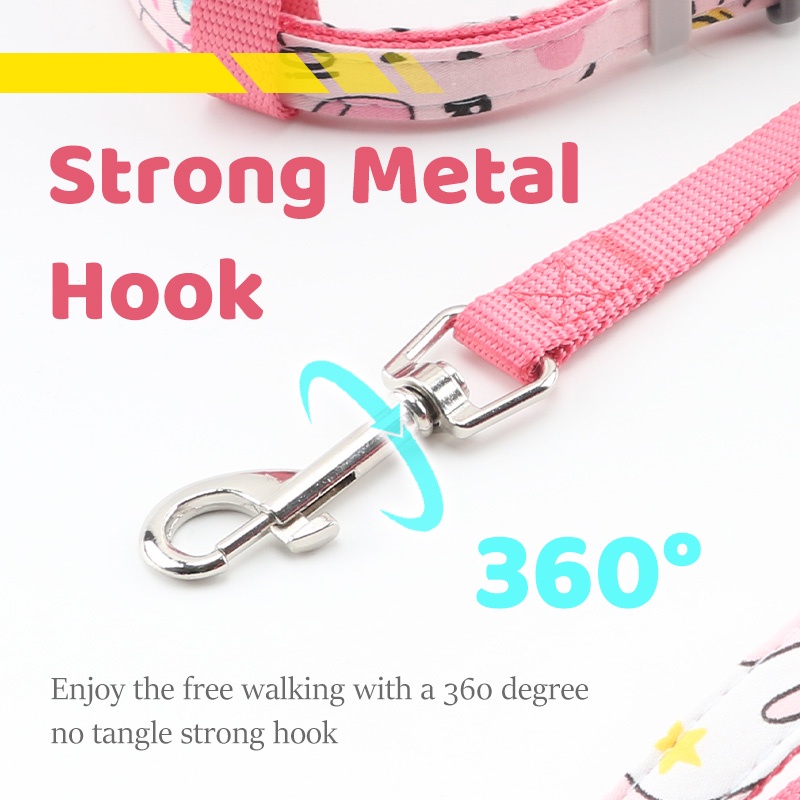 HamshMoc Dây Dắt Thú Cưng Đi Dạo Chất Liệu Nylon Mềm Mại Họa Tiết Hoa Hamsa Có Thể Điều Chỉnh