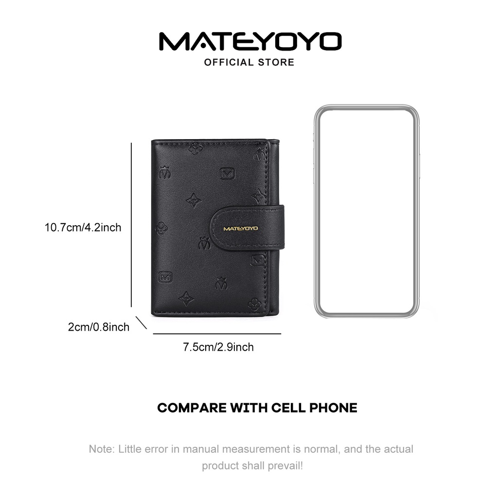 Ví Ngắn MATEYOYO Đựng Tiền Thẻ Thời Trang Cho Nữ