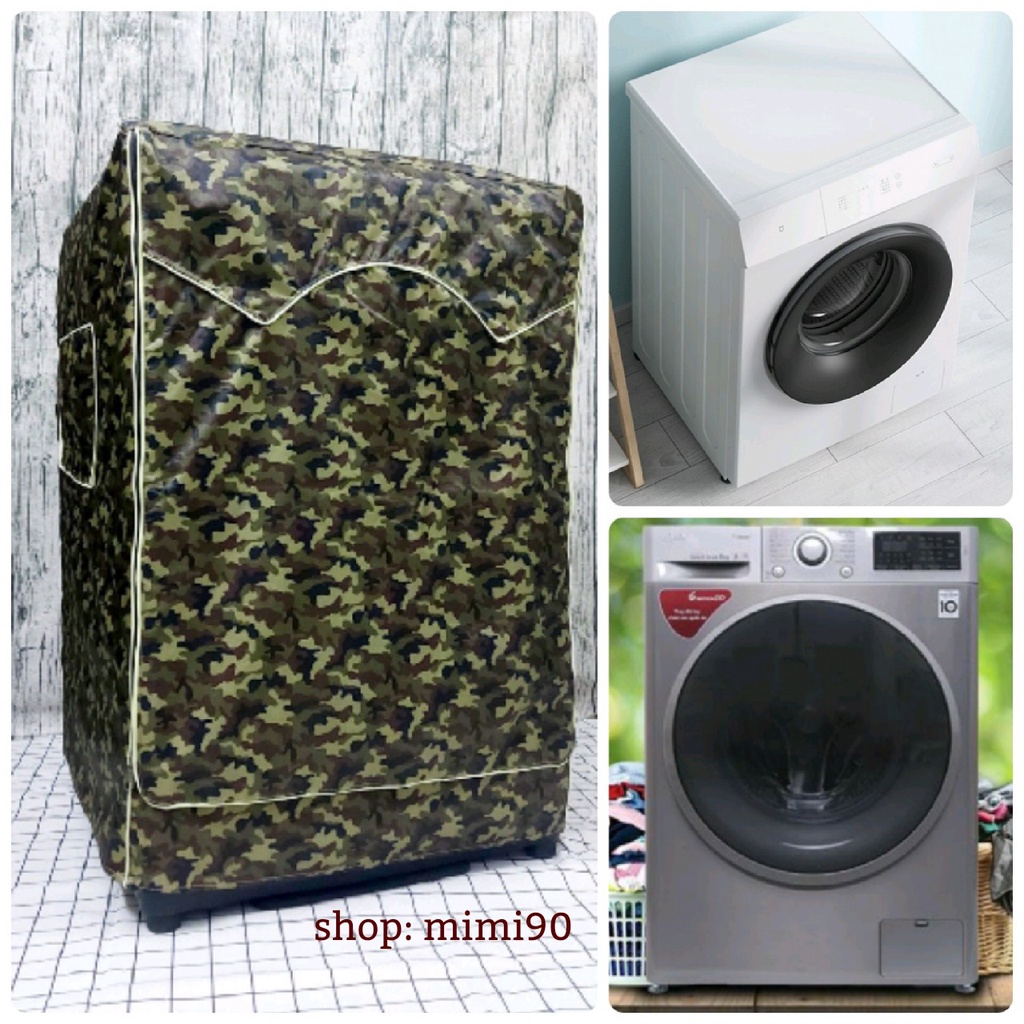 (Dành cho Dòng Panasonic từ 9 - 10.5kg) Vỏ Bọc Máy Giặt Cửa Ngang Cửa Trước Chống Thấm Nước Chống Nắng Vải Dù Bền
