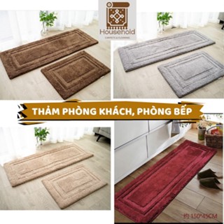 Thảm lau chân, thảm 1 màu cao cấp dùng cho gia đình phù hợp nhà bếp, nhà tắm, phòng ngủ