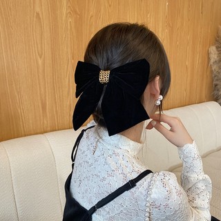 Kẹp Tóc Nơ Thời Trang Nữ Phụ Kiện Tóc Nhung đỏ