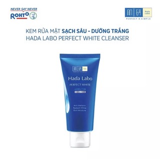 Kem rửa mặt dưỡng trắng Hada Labo Perfect White Cleanser 80g