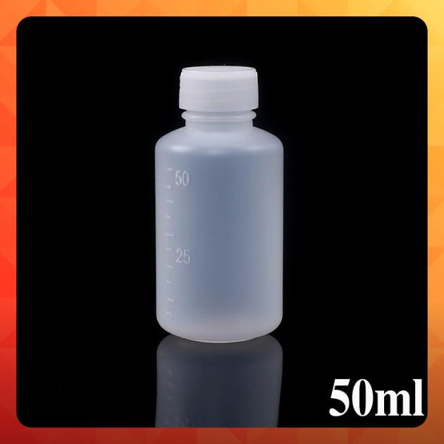 Set 10 Chai Nhựa 50ml Đựng Thực Phẩm, Màu Vẽ, Hóa Chất, Dung Dịch, Bộ Chiết Mỹ Phẩm Phụ Kiện Du Lịch Chicken 5D