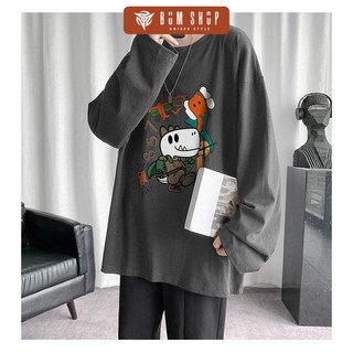 Mẫu Mới | Áo Phông Nam Nữ Tay Dài Unisex - TTD35 Cá Sấu Anh Hùng - Chất Cotton Mềm Mát - Form Rộng Freesize < 75kg