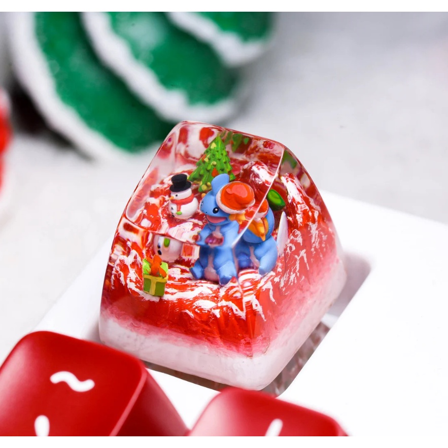 Keycap Mudkip giáng sinh, nút bàn phím lẻ Mudkip, nút bàn phím giáng sinh Pokemon phù hợp cho bàn phím cơ