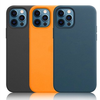 Vỏ Bảo Vệ Hộp Sạc Tai Nghe iPhone 12 Pro Max 12 Mini Bằng Da Có Nam Châm Chống Rơi