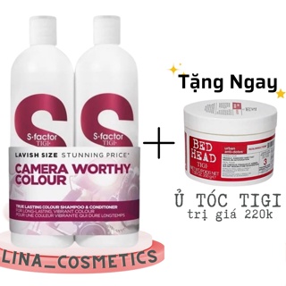 Cặp Gội Xả TIGI S 750ml Tặng kèm ủ Tigi 200gr 20_shampoo