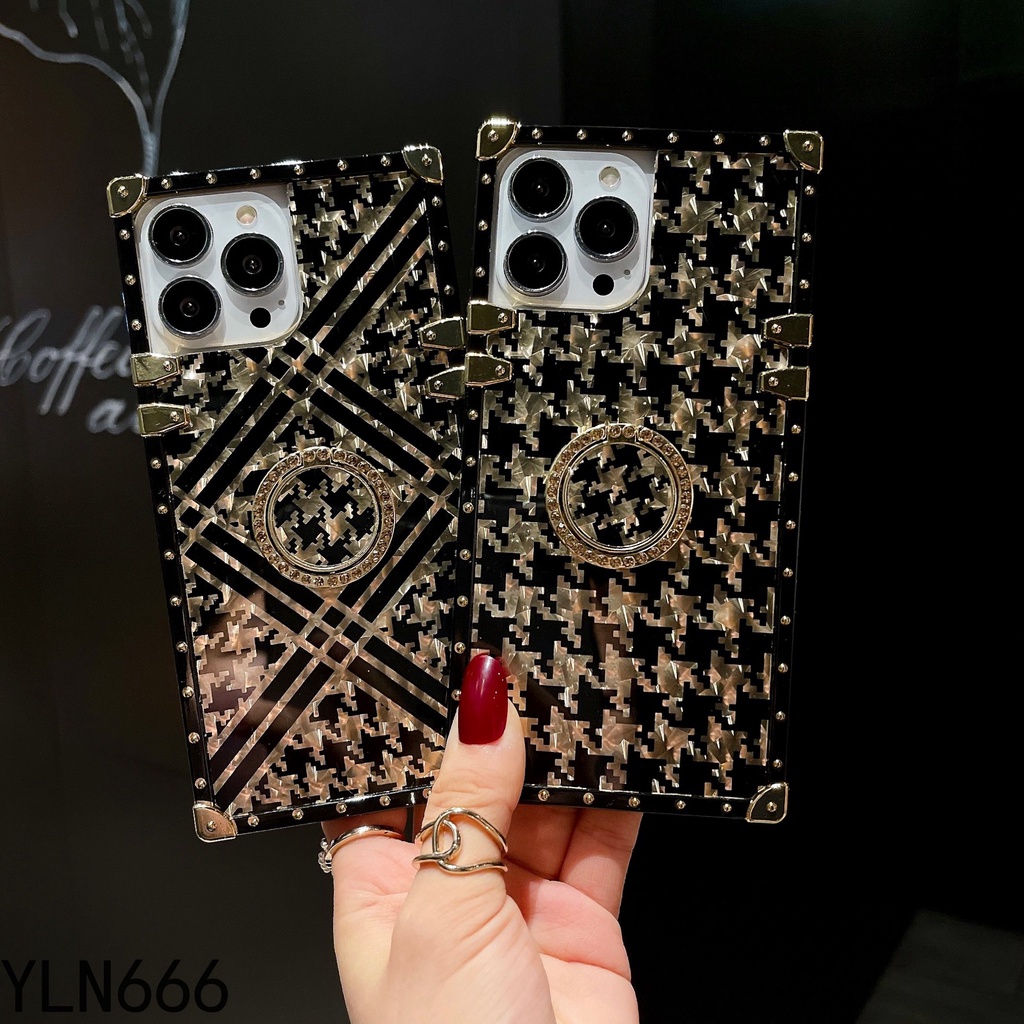 Ốp Điện Thoại Hình Vuông Có Giá Đỡ Cho iphone 15 pro max 14 pro max 13 pro max 12 pro max 11 pro max 6 6s 7 7plus 8 8plus x xr xs max