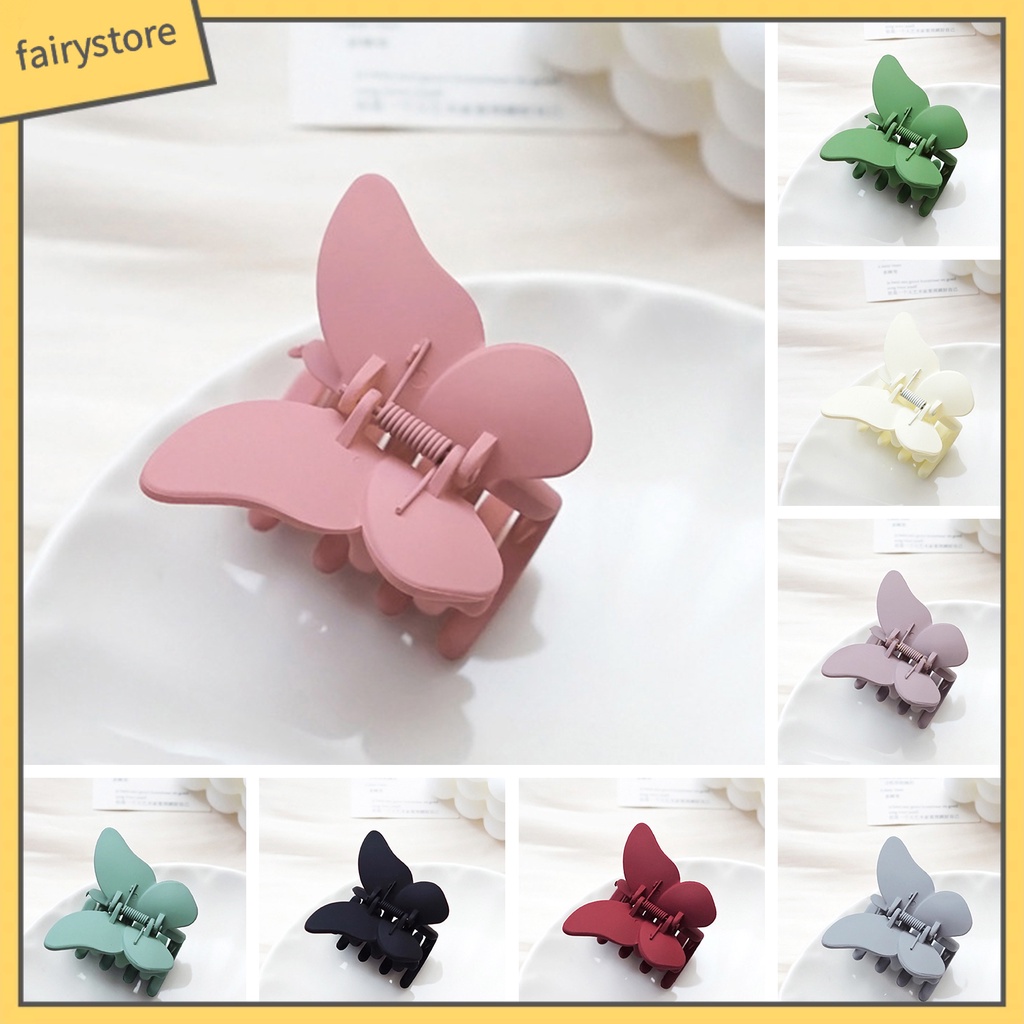 Kẹp Tóc Màu Trơn Chống Trượt Kiểu Dáng Đơn Giản Cho Nữ