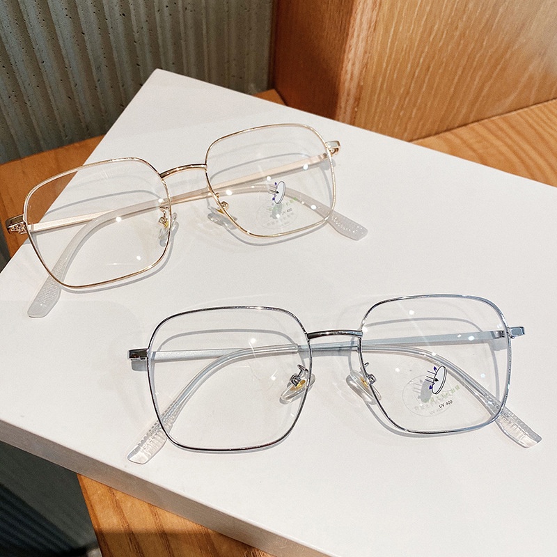 Gọng kính cận nữ nam thời trang cao cấp mắt kính không độ hottrend phong cách Hàn Quốc chống ánh sáng xanh HANASO 115